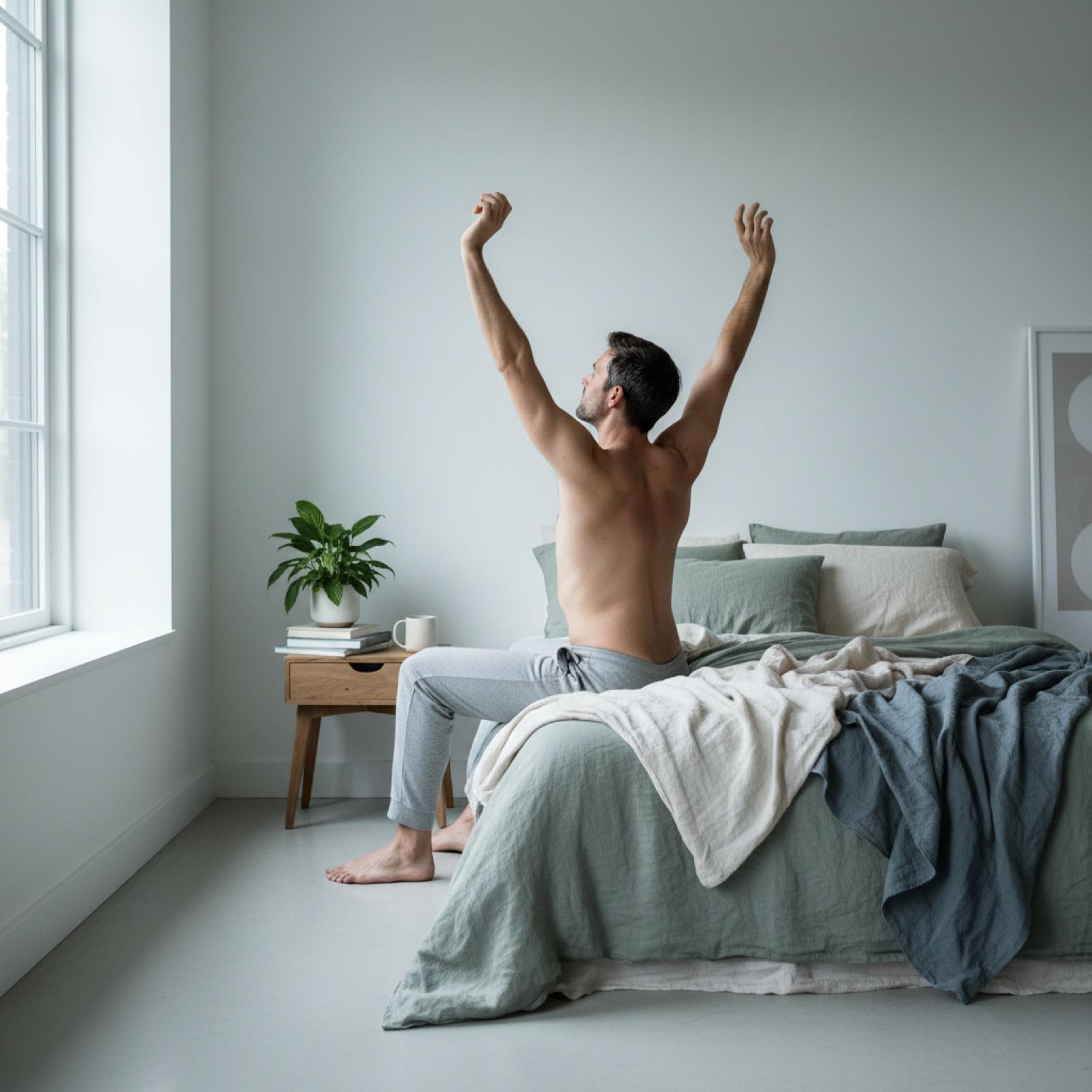 Morning meditation wellness serenity